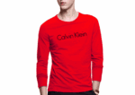 CK Long Sleeve Round Neck-Red