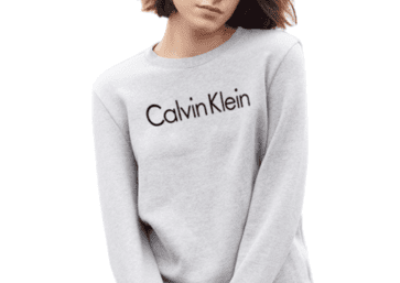 CK Round Neck Sweater Women-Gray (2)