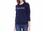 CK Round Neck Sweater Women-Navy Blue