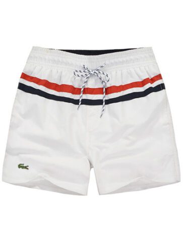 לקוסט-LACOSTE SWIM BEACH MEN - White