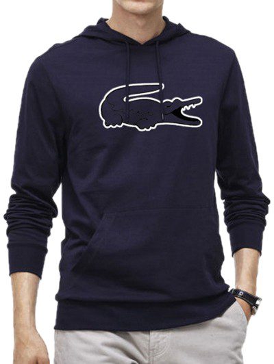 לקוסט-LACSOTE HOODIES MEN DESGIN - NAVY BLUE