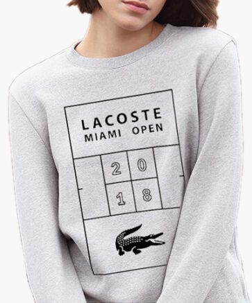 לקוסט-LACSOTE SWETER WOMEN DESGIN- GRAY