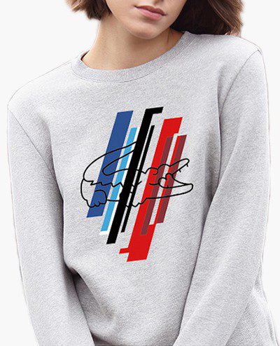 לקוסט-LACSOTE SWETER WOMEN DESGIN- GRAY