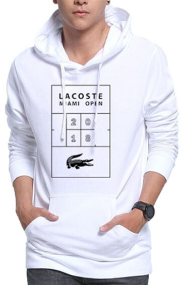 לקוסט-LACSOTE HOODIES MEN DESGIN - WHITE