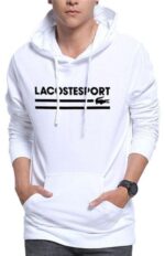 לקוסט-LACSOTE HOODIES MEN DESGIN - WHITE