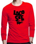 לקוסט-LACSOTE TSHIRT MEN LONG DESGIN - RED