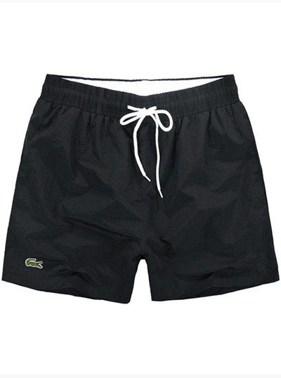 לקוסט-LACOSTE SWIM BEACH MEN - Black