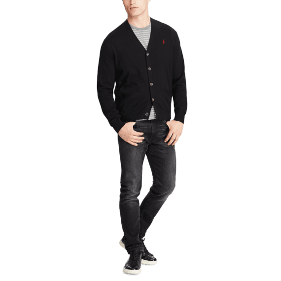 ראלף לורן-RL SWETER JACKET MEN'S BLACK