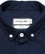 לקוסט-LACOSTE SHIRT MEN SHORT - NAVY BLUE