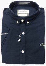 לקוסט-LACOSTE SHIRT MEN SHORT - NAVY BLUE