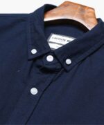 לקוסט-LACOSTE SHIRT MEN SHORT - NAVY BLUE