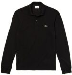 לקוסט-LACSOTE TSHIRT MEN POLO LONG - Black