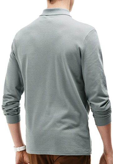 לקוסט-LACSOTE TSHIRT MEN POLO LONG – Gray (2)