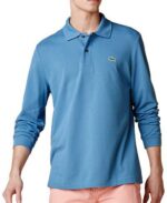 לקוסט-LACSOTE TSHIRT MEN POLO LONG - Seagull