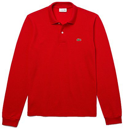 לקוסט-LACSOTE TSHIRT MEN POLO LONG - Venetian Red