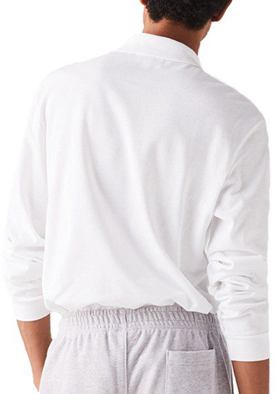 לקוסט-LACSOTE TSHIRT MEN POLO LONG - White