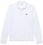 לקוסט-LACSOTE TSHIRT MEN POLO LONG - White