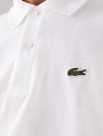 לקוסט-LACSOTE TSHIRT MEN POLO LONG - White