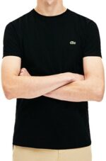 לקוסט-LACSOTE TSHIRT MEN SHORT - Black