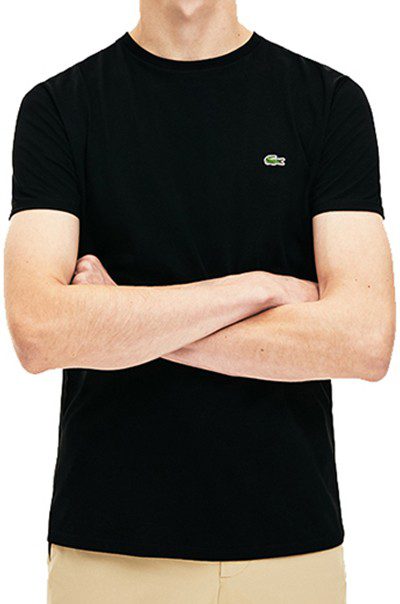 לקוסט-LACSOTE TSHIRT MEN SHORT - Black