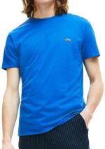 לקוסט-LACSOTE TSHIRT MEN SHORT - Blue