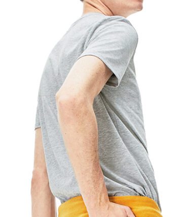 לקוסט-LACSOTE TSHIRT MEN SHORT – Gray (1)