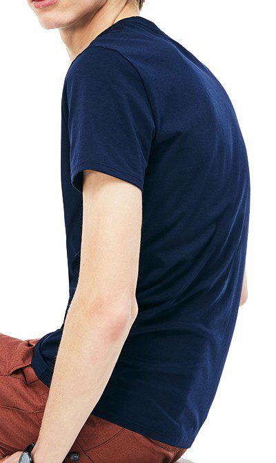 לקוסט-LACSOTE TSHIRT MEN SHORT - Navy Blue