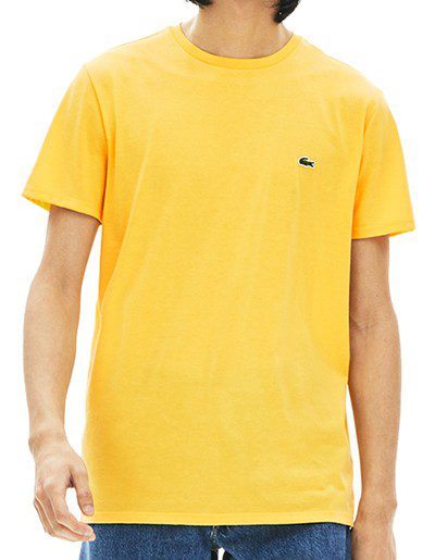 לקוסט-LACSOTE TSHIRT MEN SHORT - Yellow