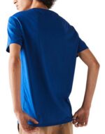 לקוסט-LACSOTE TSHIRT MEN V NECK SHORT - Blue
