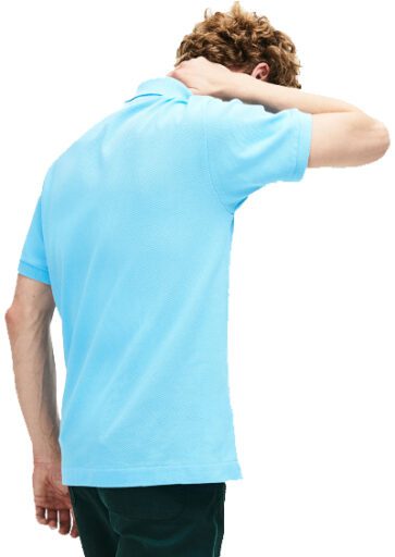 לקוסט-LACSOTE TSHIRT MEN'S POLO SHORT – Light Blue (1)