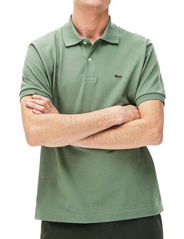 לקוסט-LACSOTE TSHIRT MEN'S POLO SHORT - Mantle