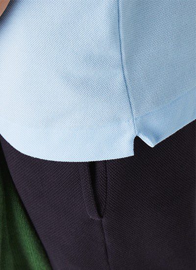 לקוסט-LACSOTE TSHIRT MEN'S POLO SHORT - Onahau Blue