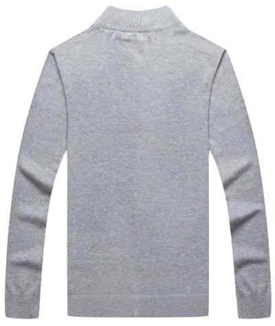 טומי הילפיגר-TOMMY SWETER ZIP MEN'S - Gray