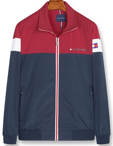 טומי הילפיגר-TOMMY JACKET - Red & Nave Blue