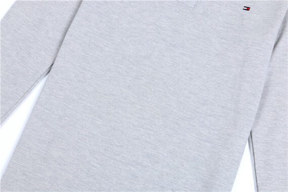 טומי הילפיגר-TOMMY POLO LONG MEN'S - Gray