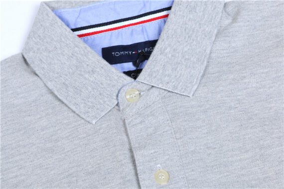 טומי הילפיגר-TOMMY POLO LONG MEN'S - Gray