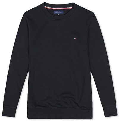 טומי הילפיגר-TOMMY SWETER LIKE HOODIES MEN'S - Black