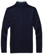 טומי הילפיגר-TOMMY SWETER ZIP MEN'S - Nave Blue