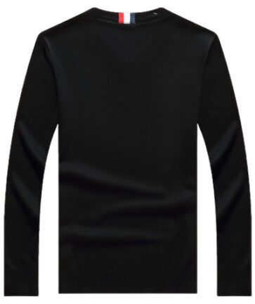 TOMMY TSHIRT MEN'S LONG V – Black (2)