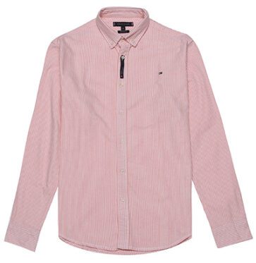 טומי הילפיגר-TOMMY BUTTON MEN'S- WHITE & Oyster Pink