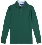 טומי הילפיגר-TOMMY POLO LONG MEN'S - GREEN