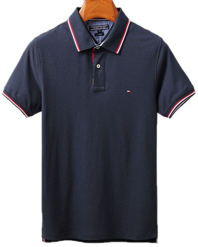 טומי הילפיגר-TOMMY POLO MEN'S TSHIRT - Blue Zodiac