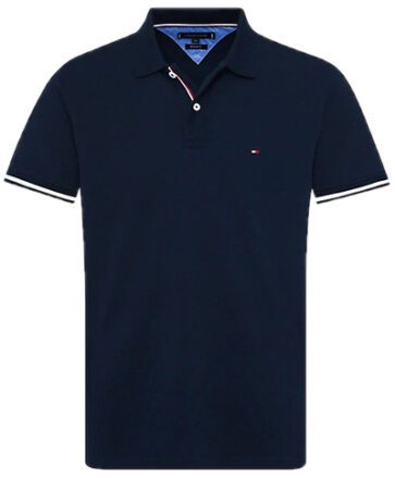 טומי הילפיגר-TOMMY POLO MEN'S TSHIRT - NAVY BLUE