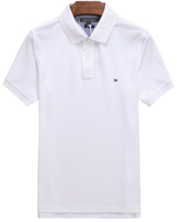טומי הילפיגר-TOMMY POLO MEN'S TSHIRT - White