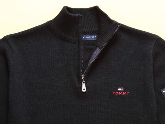 טומי הילפיגר-TOMMY SWETER MEN'S- Nero