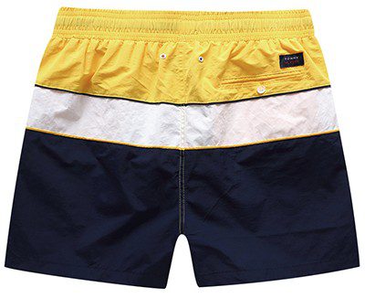 טומי הילפיגר-TOMMY SWIM MEN'S - NAVY BLUE YELLOW & WHITE