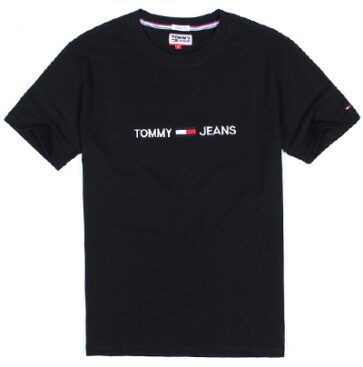 טומי הילפיגר-TOMMY TSHIRT MEN'S - BLACK