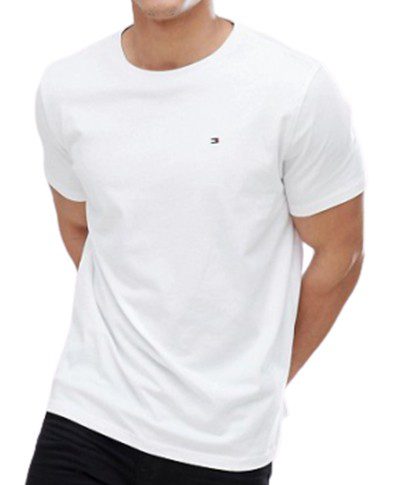 טומי הילפיגר-TOMMY TSHIRT MEN'S - WHITE
