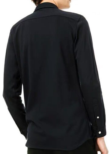 לקוסט-LACOSTE LONG MEN SHIRT – Black Pearl (3)