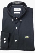 לקוסט-LACOSTE LONG MEN SHIRT - NAVY BLUE
